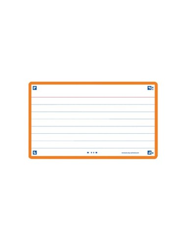 FICHAS OXFORD FLASH 75x125 HZ. NARANJA (