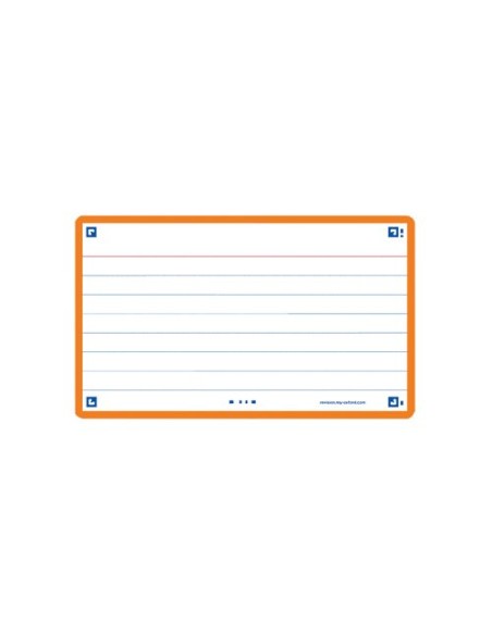 FICHAS OXFORD FLASH 75x125 HZ. NARANJA (