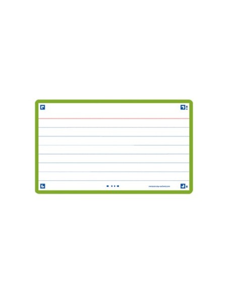 FICHAS OXFORD FLASH 75x125 HZ. VERDE (30