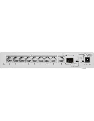CloudEngine S110-8P2ST Energía sobre Ethernet (PoE) Gris