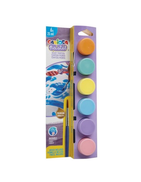 TEMPERA CARIOCA 25ml PAS.E/6