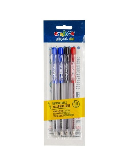 BOLIGRAFO CARIOCA SFERA RET. BOLSA 4 SUR