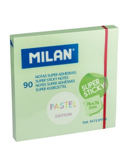 NOTAS ADHESIVAS MILAN SUPER STICKY 90h V - Pack de 10 unidades