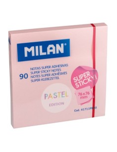 NOTAS ADHESIVAS MILAN SUPER STICKY 90h R - Pack de 10 unidades