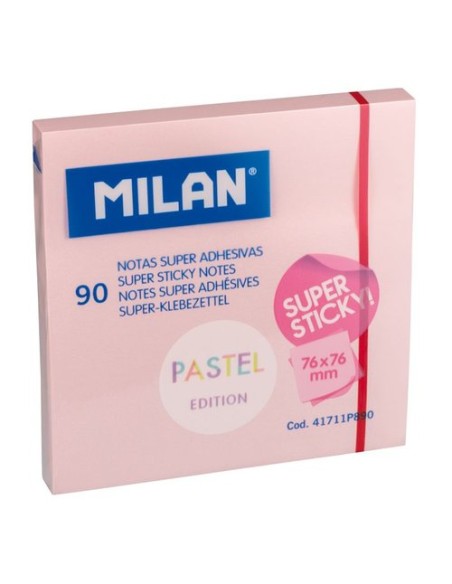 NOTAS ADHESIVAS MILAN SUPER STICKY 90h R - Pack de 10 unidades