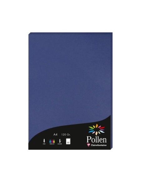 PAPEL CLAIREFONTAINE POLLEN A4 50h AZUL