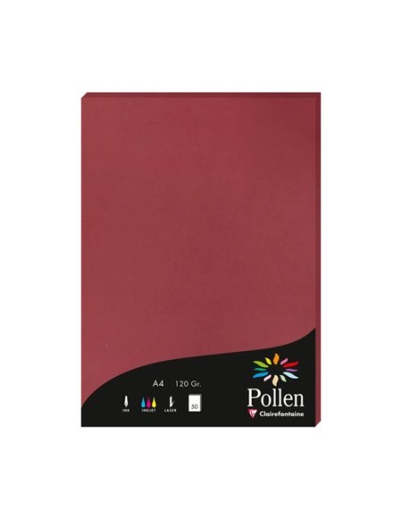 PAPEL CLAIREFONTAINE POLLEN A4 50h BURDE