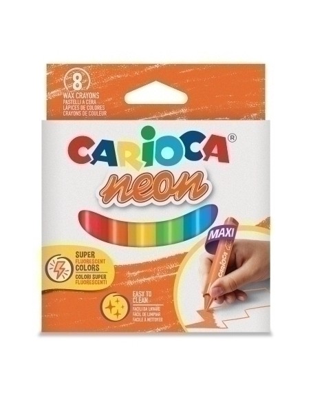 CERAS CARIOCA JUMBO TRIANG. NEON B/12