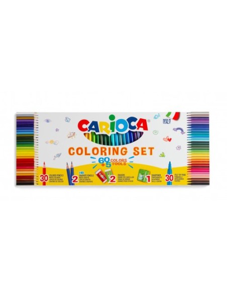 SET CARIOCA COLORING 65 PZAS.