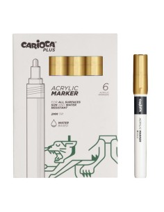 ROTUL.ACRILICO CARIOCA PLUS CAJA 6 ORO