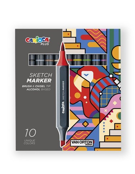 ROTUL.CARIOCA PLUS DOBLE SURTIDOS C/10