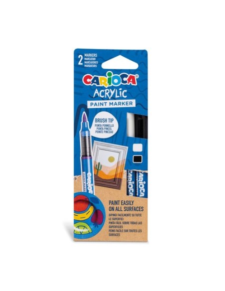 ROTUL.ACRILICO CARIOCA PLUS BLISTER 2