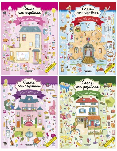 Casas con pegatinas surtidos