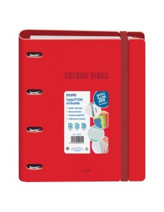 CARPEBLOC DOHE COLOUR VIBES A4 POLY ROJO