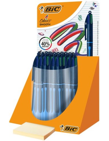 BOLIGRAFO 4 COL.BIC SMOOTH DROP EXP.30