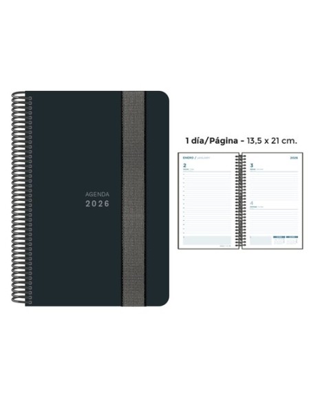 AG.SENF. UNICOLOR 135x210 D/P NEGRO