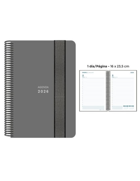 AG.SENF. UNICOLOR 160x235 D/P GRIS