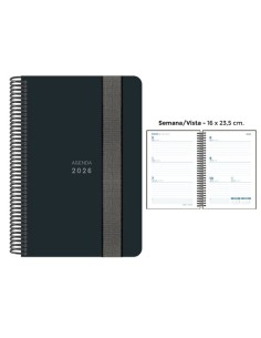 AG.SENF. UNICOLOR 160x235 S/V NEGRO