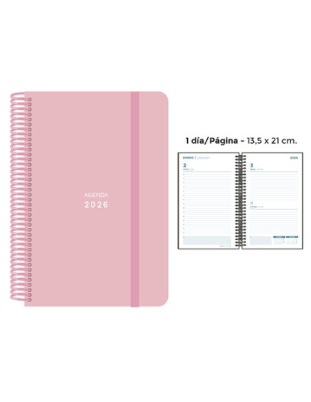 AG.SENF. PASTEL 135x210 D/P ROSA