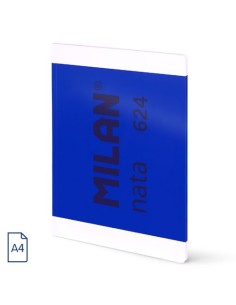 LIBRETA MILAN 624 A4 48h HRZ. AZUL - Pack de 3 unidades