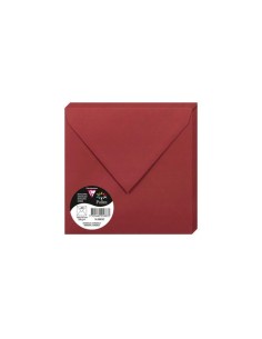 SOBRE CLAIREFONTAINE 165x165 BURDEOS P/2