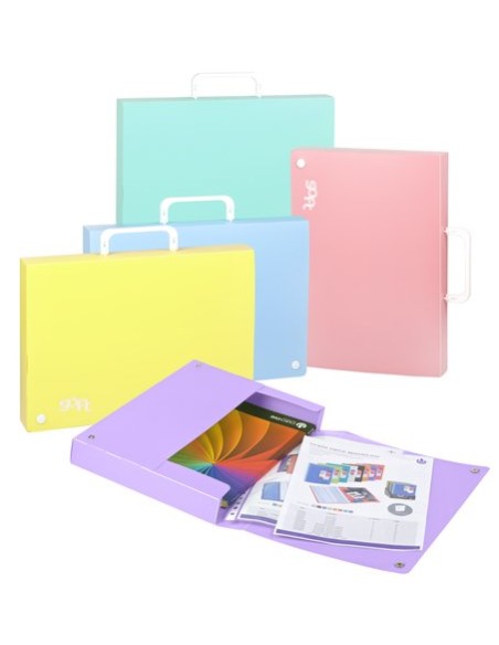 CART. MALETIN ASA CARCHIVO PP SOFT MALVA - Pack de 2 unidades