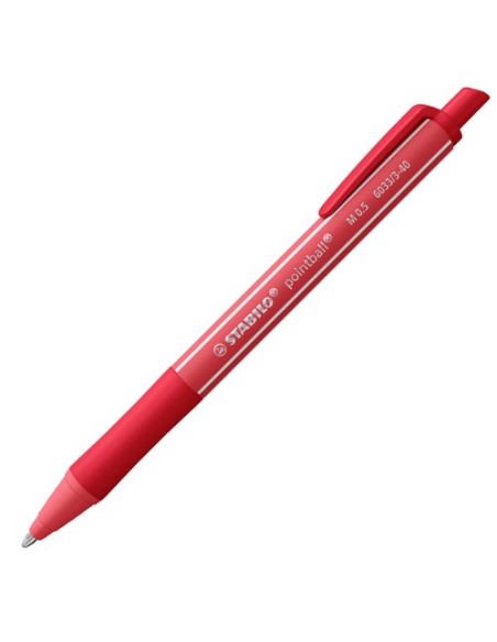 BOLIGRAFO STABILO POINTBALL ROJO OXIDO - Pack de 10 unidades