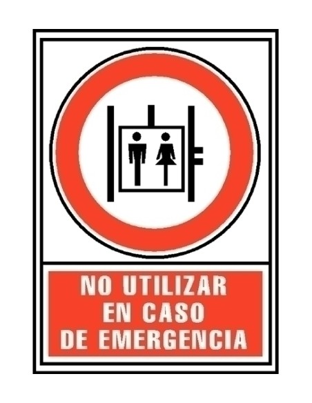 SEÑAL NO UTILIZAR EN CASO DE EMERGENCIA