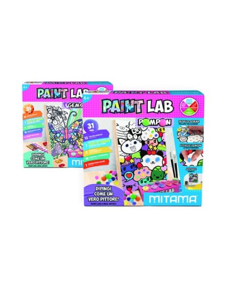 JUEGO MITAMA LAB.PINT.GEMAS Y POMPONES