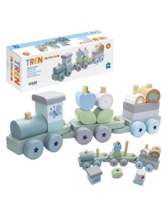 JUEGO DOHE EDUCA TREN MADERA