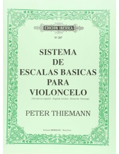 Sistema de escalas basicas para violoncelo