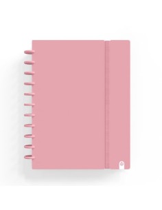 CARCHIVO CUADERNO INGENIOX FOAM A4 80H CUADRÍCULA ROSA PASTEL