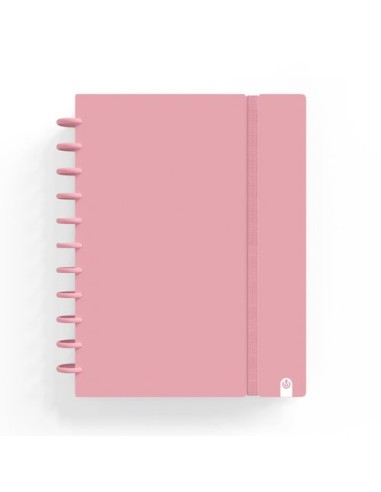 CARCHIVO CUADERNO INGENIOX FOAM A4 80H CUADRÍCULA ROSA PASTEL