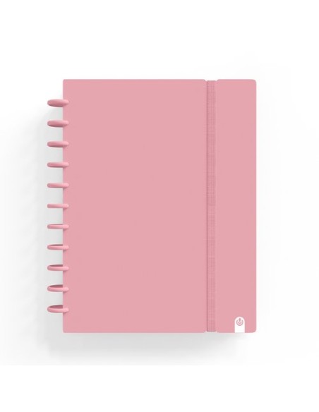 CARCHIVO CUADERNO INGENIOX FOAM A4 80H CUADRÍCULA ROSA PASTEL