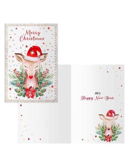 CHRISTMAS DOHE 170x115 BAMBY PACK DE 6