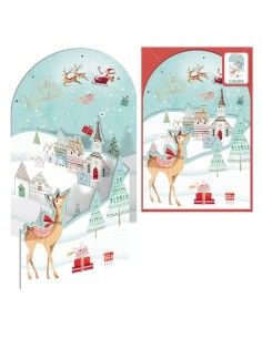 CHRISTMAS DOHE 115x170 ALDEA NAVIDEÑA - Pack de 6 unidades