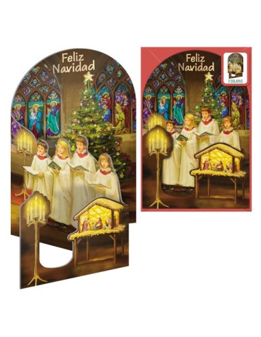 CHRISTMAS DOHE 115x170 CANTANDO A LA NAV - Pack de 6 unidades