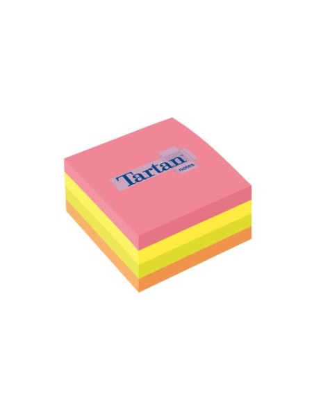 TACO NOTAS TARTAN 76X76 FLUOR CUBO 400h