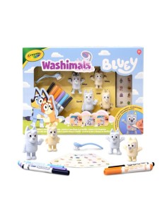 JUEGO CRAYOLA WASHIMALS SET BLUEY