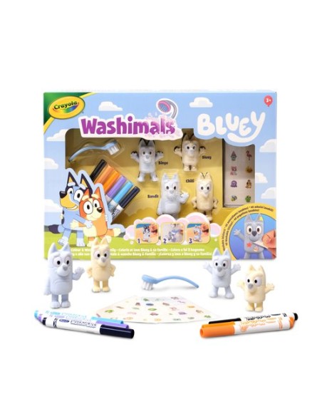 JUEGO CRAYOLA WASHIMALS SET BLUEY