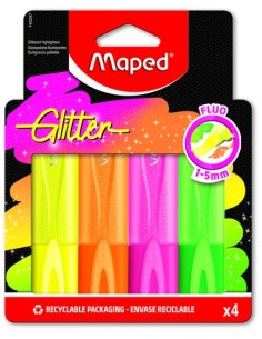 ROTUL. FLUOR MAPED NEON GLITTER P/4
