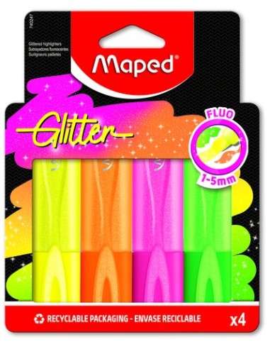 ROTUL. FLUOR MAPED NEON GLITTER P/4