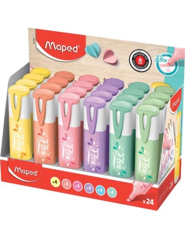 ROTUL. FLUOR MAPED FLEX PASTEL EXP/24