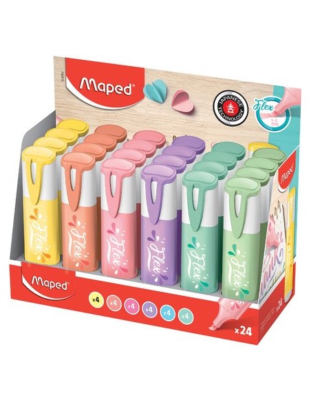 ROTUL. FLUOR MAPED FLEX PASTEL EXP/24