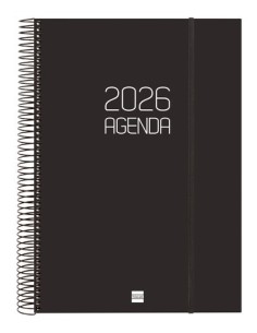 AG.F. ESPIRAL OPAQUE E40 D/P NEGRO