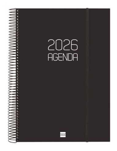 AG.F. ESPIRAL OPAQUE E40 D/P NEGRO