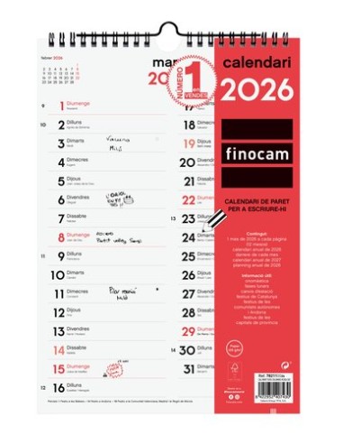 CAL.FIN.CAT. PARET MES COLUMNES M