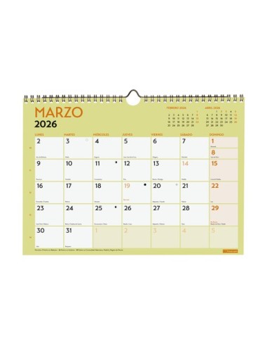 CAL.FIN. PARED MES GRAFIK A4