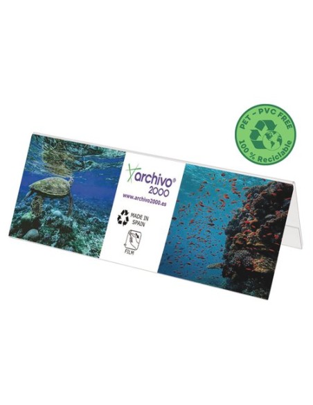 PORTA-NOMBRES SOBREMESA A.2000 PVC A5