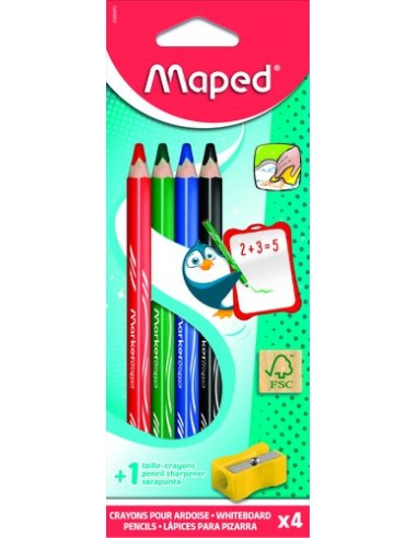 LAPIZ MARCADOR MAPED PIZARRA SET 5 PZS
